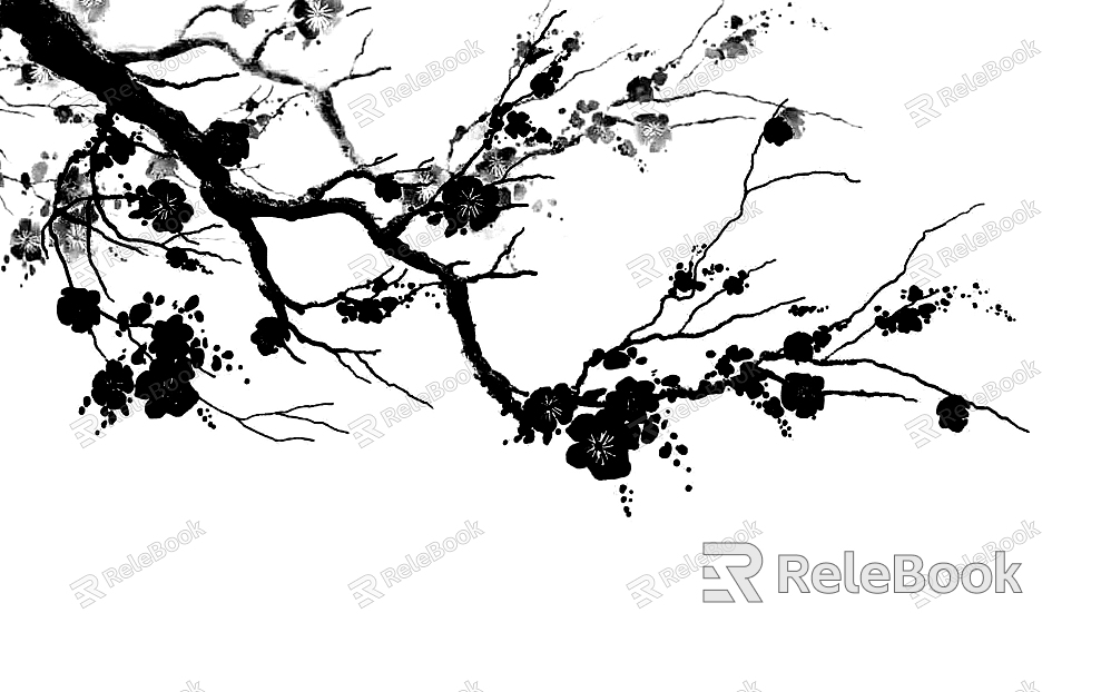 black and white tree shadow texture