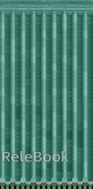 Green tile texture