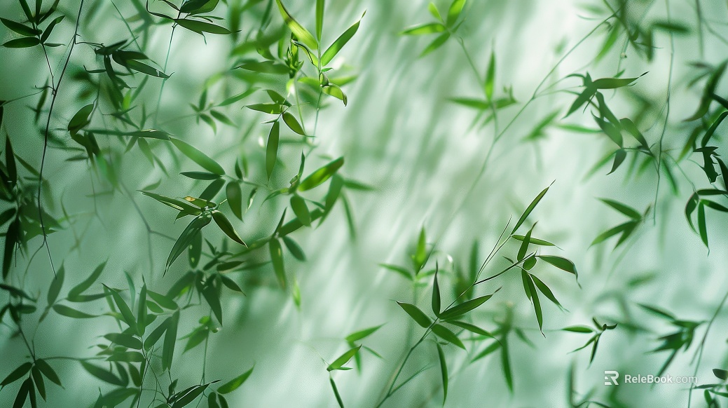 New Chinese bamboo background wall texture