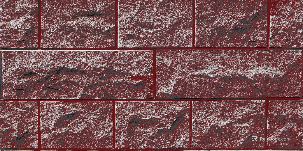 Wine red cultural brick exterior wall finish texture
