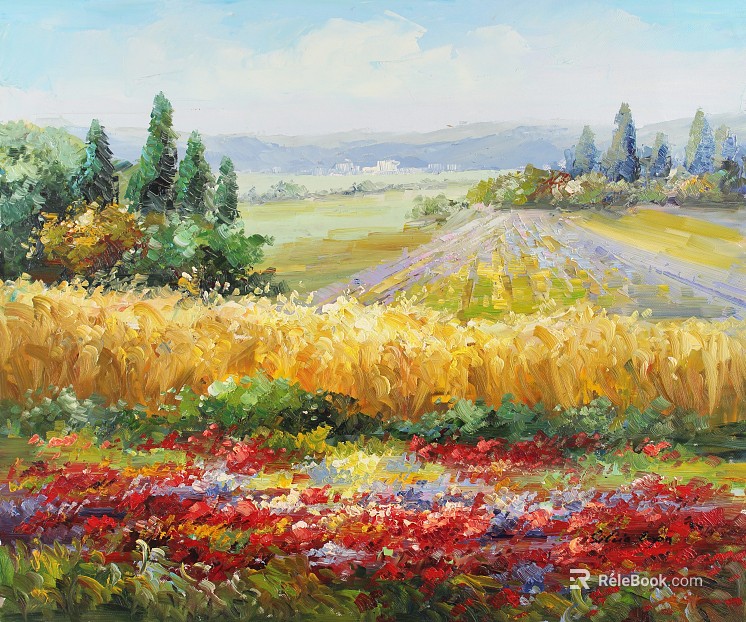 Oil painting texture