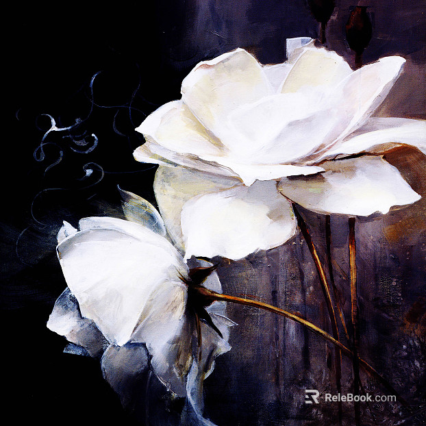Plant painting texture
