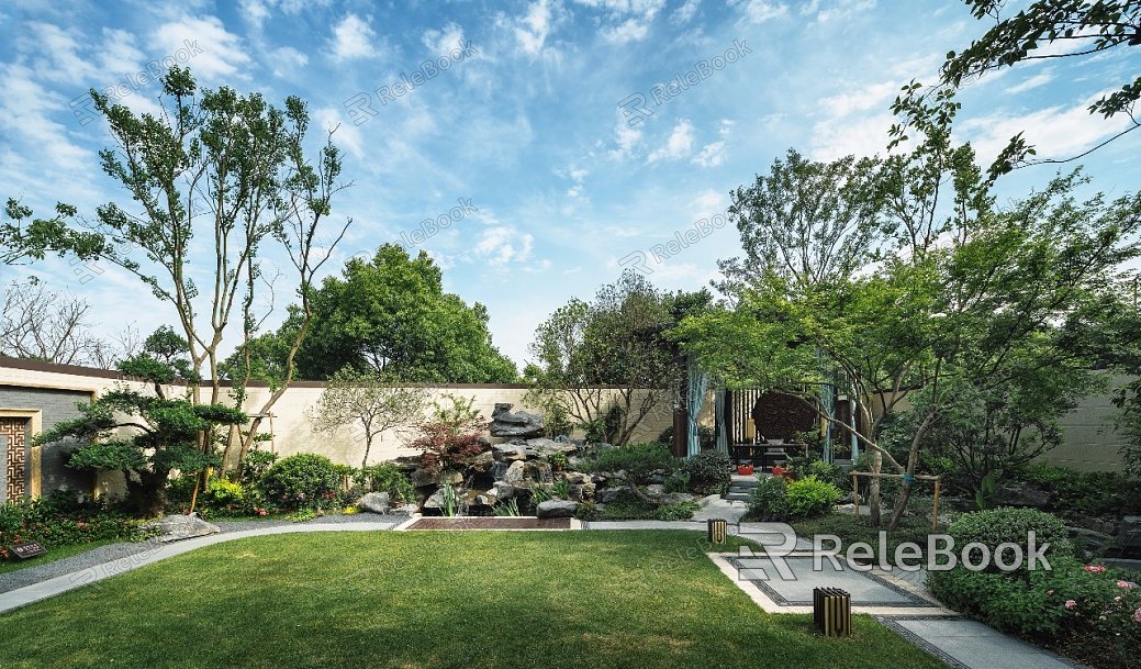 A charming residential exterior featuring a white, two-story facade with black-trimmed windows and a sloping roof. A front porch with wooden beams invites you to the entrance, while lush greenery adds a touch of nature.