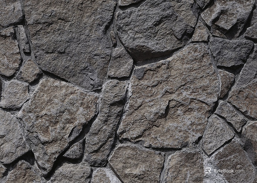 Gray-brown roughcast exterior wall surface texture