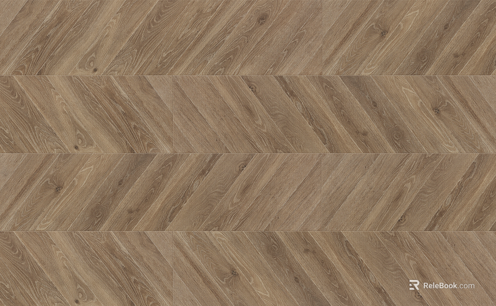 Wood floor walnut color wood grain fishbone brick texture