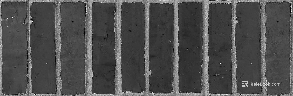 Dark gray strip antique brick wall texture