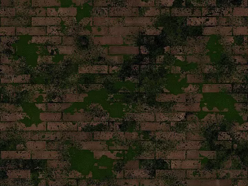 Tan Moss Old Brick Wall Outdoor Wall texture (ID:ffaeh982226)