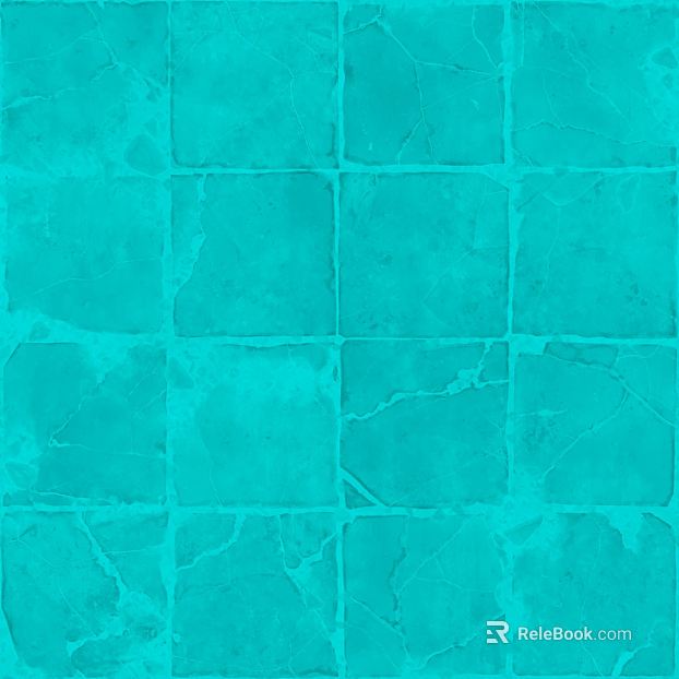 Blue crack brick kitchen floor texture