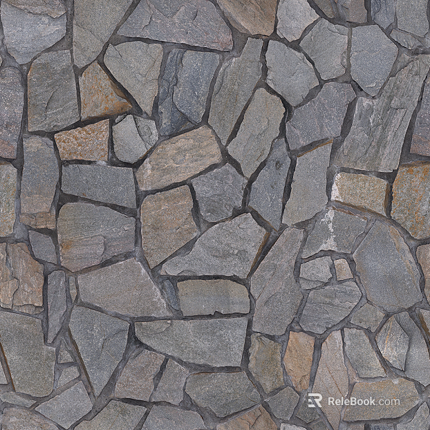 Culture stone turquoise crushed stone texture