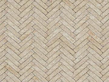 Light beige wood grain brick living room ground 3d model