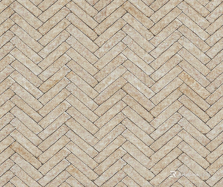 Light beige wood grain brick living room ground texture