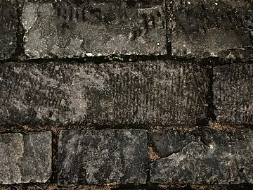 Brick wall enclosing wall black and white texture (ID:ffaeg84535)