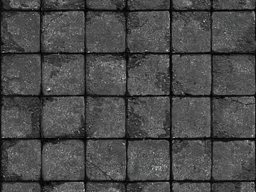 Dark gray stone brick outdoor pavement 3d model