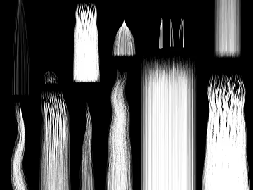 Black and white hair brush design material texture (ID:ffaeh247296)