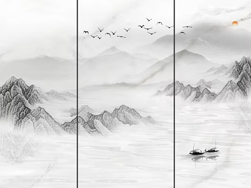 landscape painting texture (ID:ffagg14361)