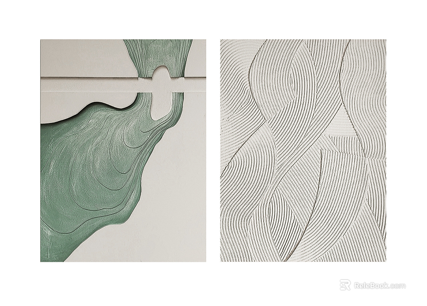 three-dimensional physical painting texture