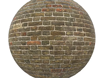 Brick wall PBR texture (ID:ffach350964)