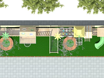 Children's fun outdoor children's play area texture (ID:ffaeh226846)