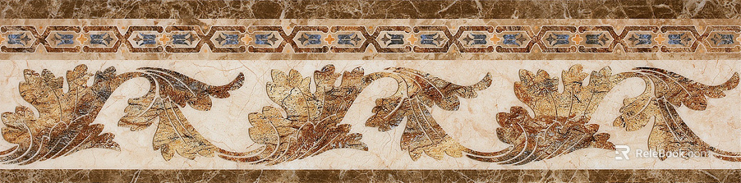 Wall line waist line painted waist line decoration texture