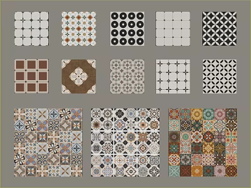Flower tile texture (ID:ffaeh238956)