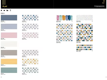 PLAY Series Multicolor Tile Wall Tile texture (ID:ffaeh107996)
