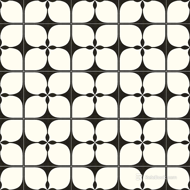 Cream black and white tiles French black and white tiles texture