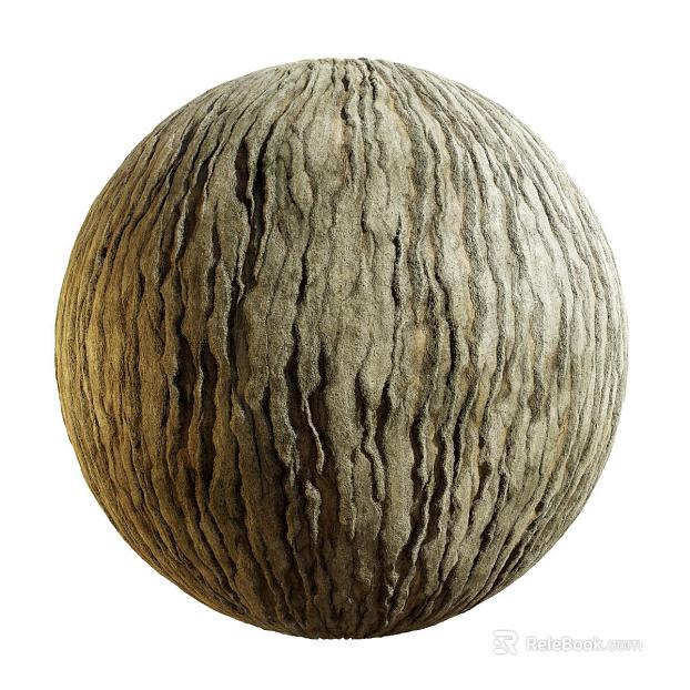East Asian Bark PBR texture