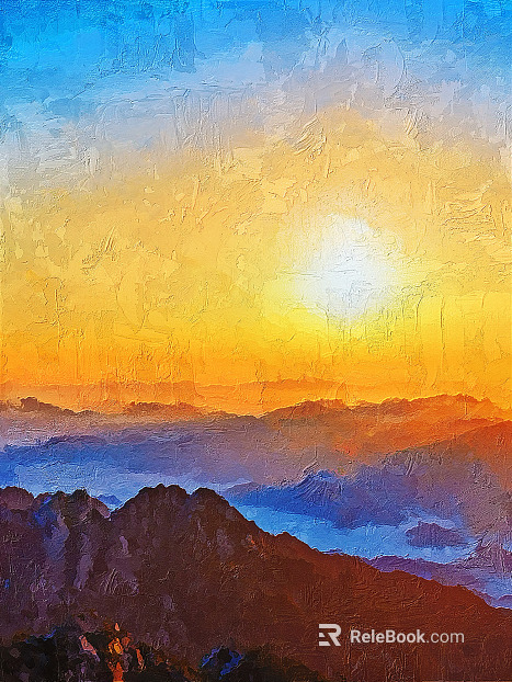 landscape painting texture