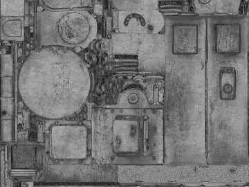 Industrial-style gray distressed metal plate texture (ID:ffaeh351776)