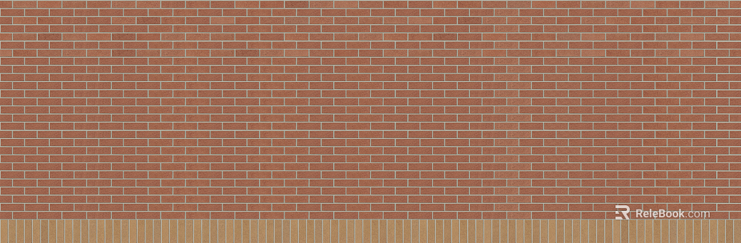 Brick wall red brick plane seamless texture