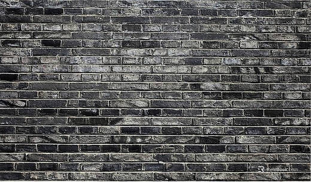 brick wall small piece black wall tile texture