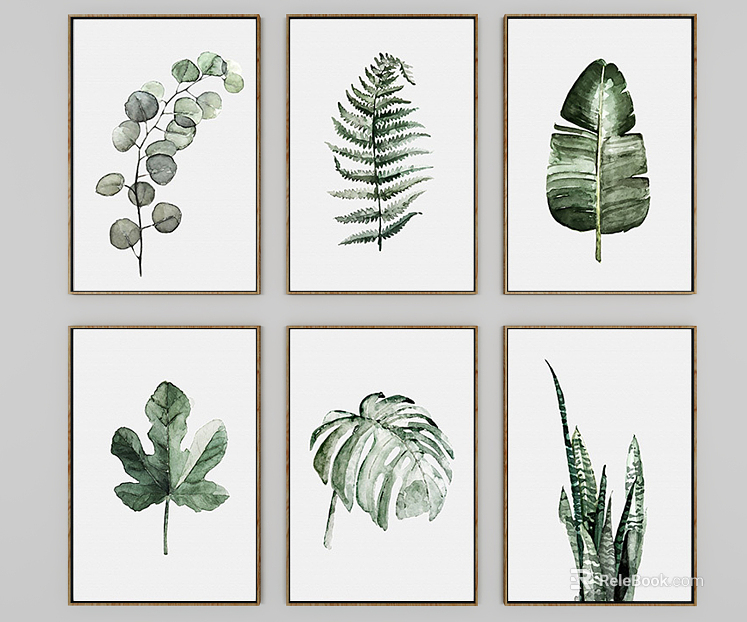 Plant painting texture