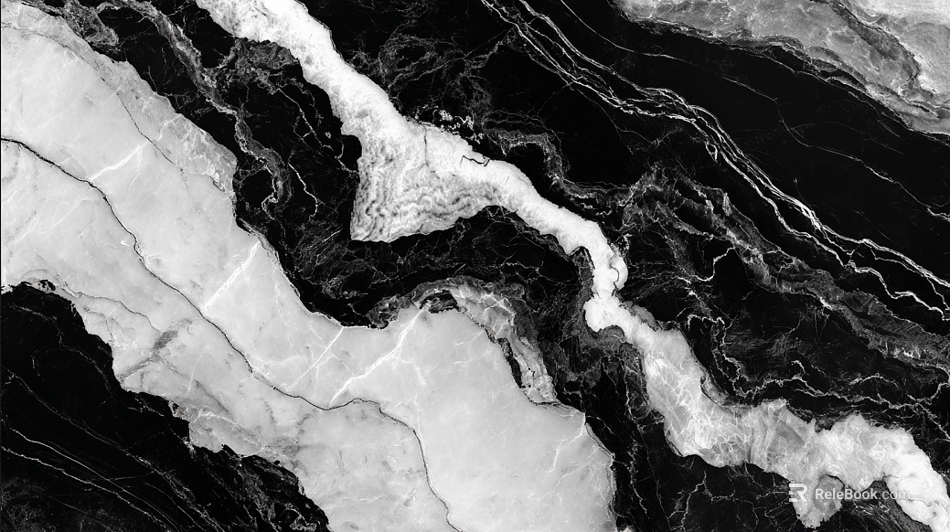 White Cloud Marble Natural Stone Black and White Texture Ink Effect Classical Elegant Modern Simple texture