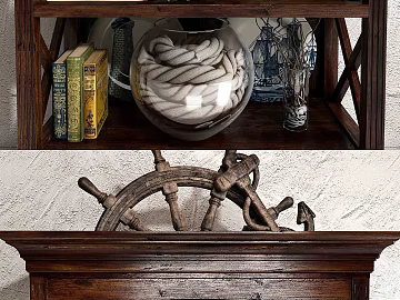Dark brown solid wood bookshelf soft display texture (ID:ffaeh398526)
