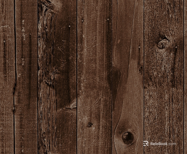 Dark brown dilapidated wood board wall decoration texture
