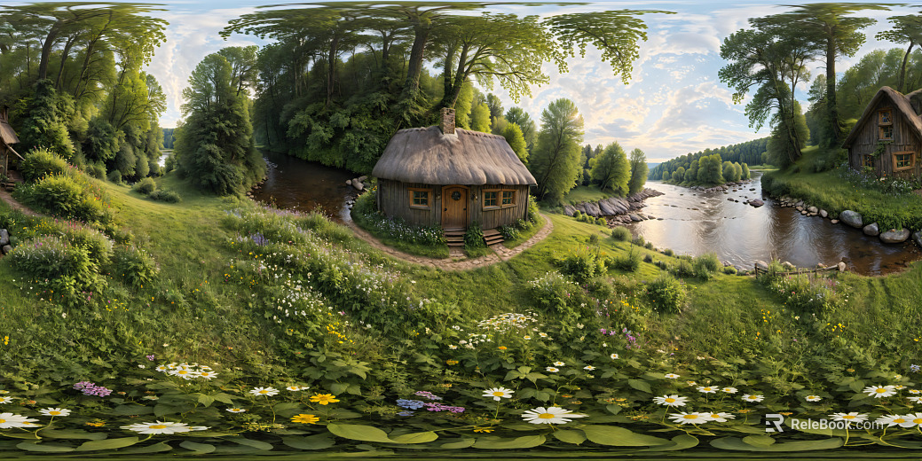 Outdoor Grassland Landscape Daytime Cloudy HDR texture