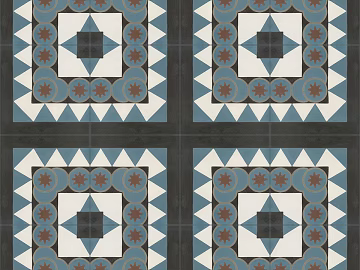 European style Victorian style retro cement concrete stone geometric mosaic pattern ceramic tile tile floor tile wall tile texture (ID:ffach529234)