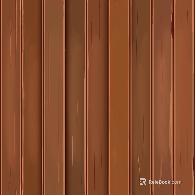 Warm Brown Vertical Grain Wood Wall Guard texture