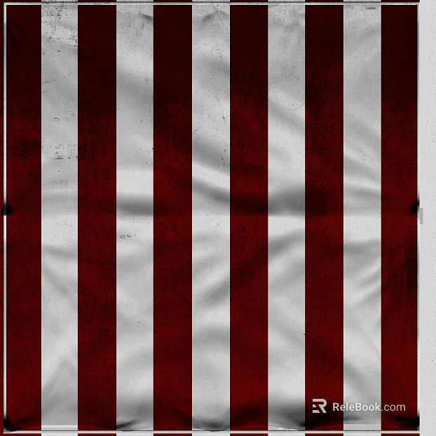 Red and white stripes old fabric background fabric texture