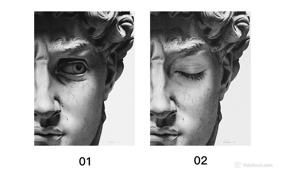 black and white painting texture