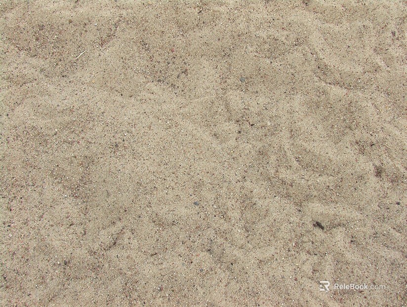 Light beige sand area, outdoor flooring texture
