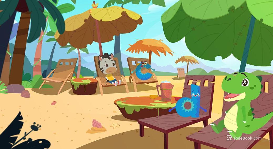 cartoon painting texture