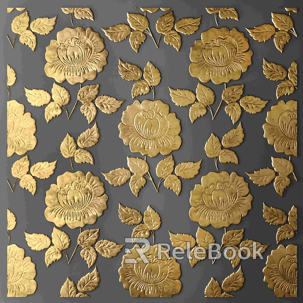 Metal relief texture