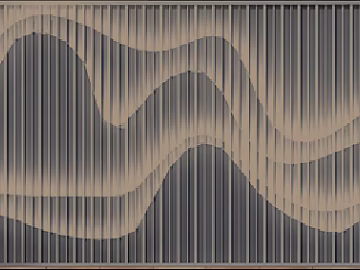 Screen Teal Wave Board 3d model