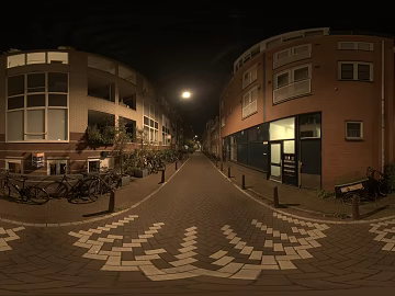 hdri city night view warm yellow lights city streets texture (ID:ffajh340992)