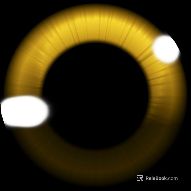Gold brushed metal ring decoration texture