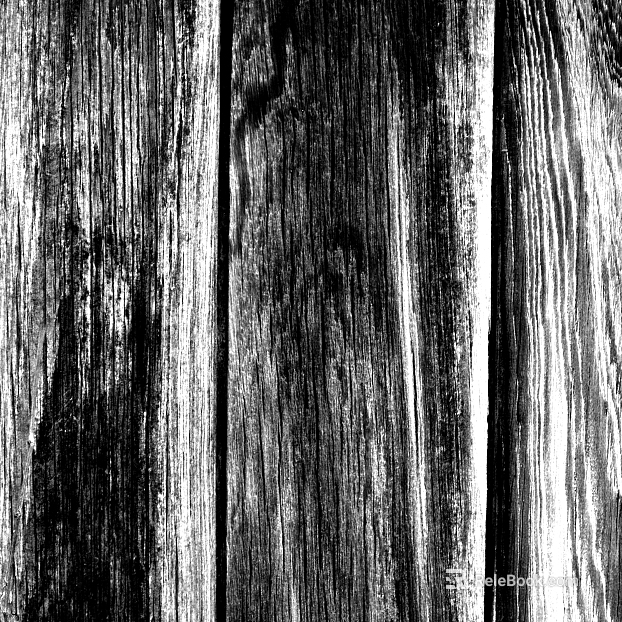 Wood grain black and white bump texture