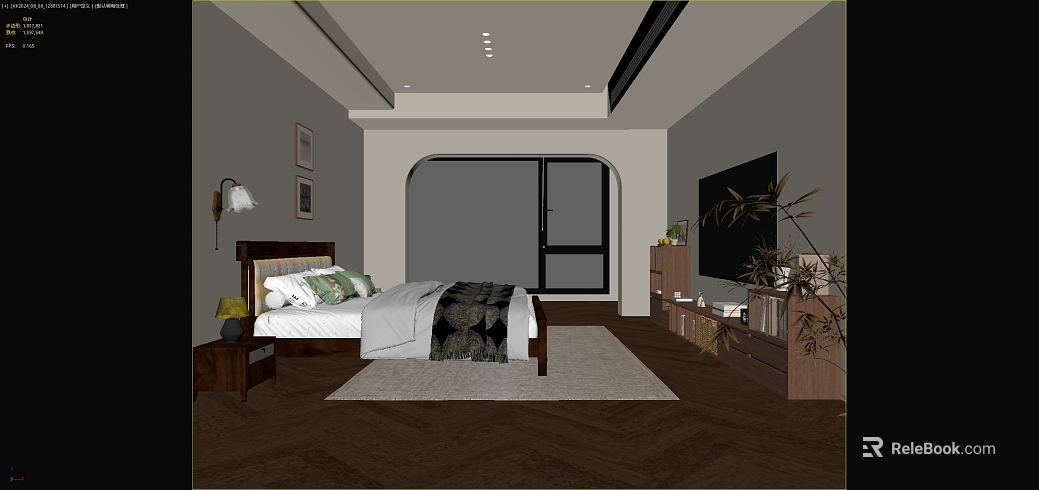 Modern Dark Brown Wood Floor Bedroom Ground texture