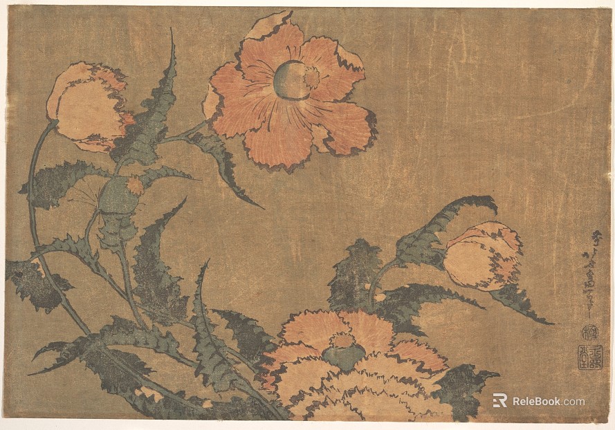 Plant painting texture