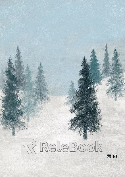 Plant painting texture